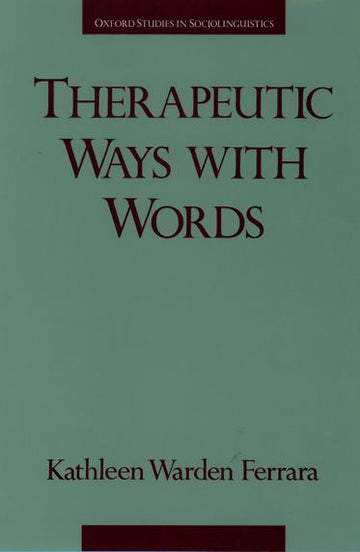 Therapeutic Ways with Words