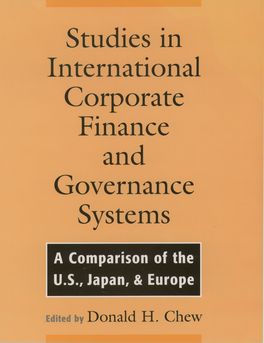 Studies in International Corporate Finance and Governance Systems
