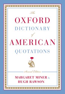 Oxford Dictionary of American Quotations, The