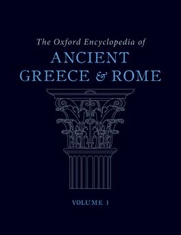 The Oxford Encyclopedia of Ancient Greece and Rome