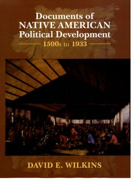 Documents of Native American Political Development