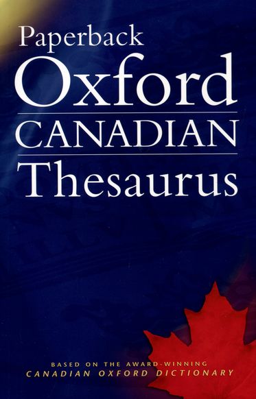Paperback Oxford Canadian Thesaurus