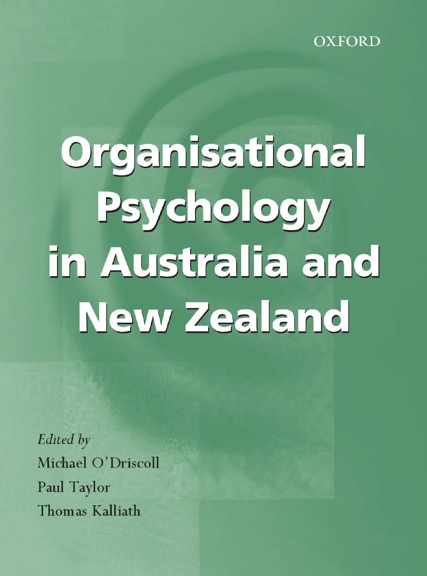 Organisational Psychology in Australia and New Zealand