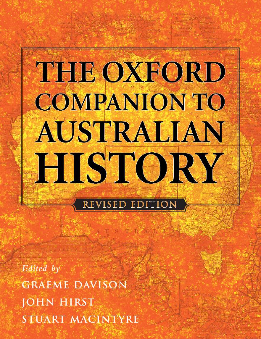 Oxford Companion to Australian History, The