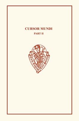 Cursor Mundi Volume II ll. 4955-12558