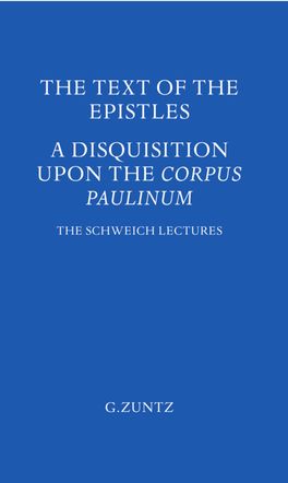The Text of the Epistles