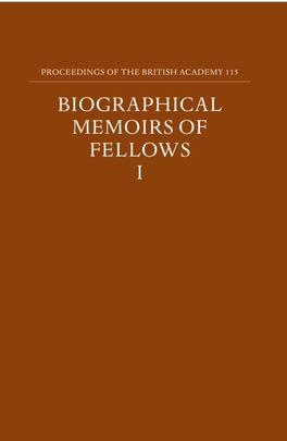 Proceedings of the British Academy, Volume 115