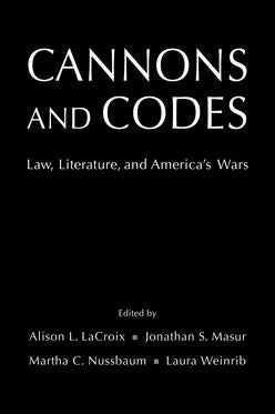 Cannons and Codes Law, Literature, and America's Wars