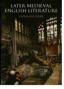 Later Medieval English Literature