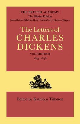 The Pilgrim Edition of the Letters of Charles Dickens: Volume 4