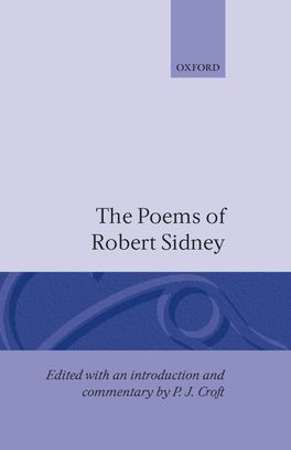 Poems of Robert Sidney, The