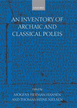 Inventory of Archaic and Classical Poleis, An