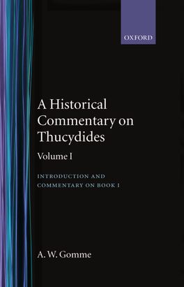 An Historical Commentary on Thucydides: Volume 1