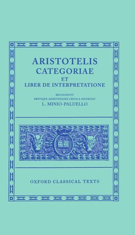 Categoriae et Liber de Interpretatione