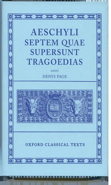 Aeschylus Tragoediae