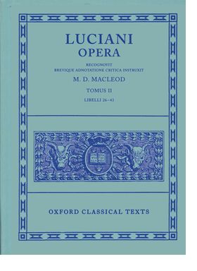 Lucian Opera Tomus II (Books XXVI-XLIII)