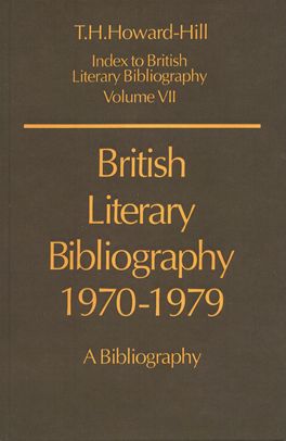 British Literary Bibliography 1970-1979