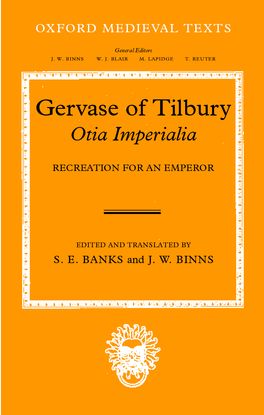 Gervase of Tilbury : Otia Imperialia