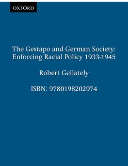 The Gestapo and German Society