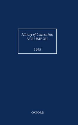 History of Universities, Volume XII: 1993