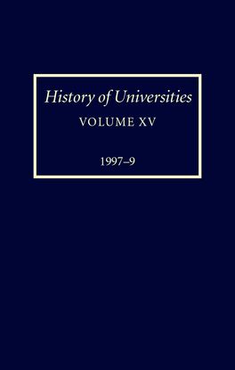 History of Universities, Volume XV: 1997-1999