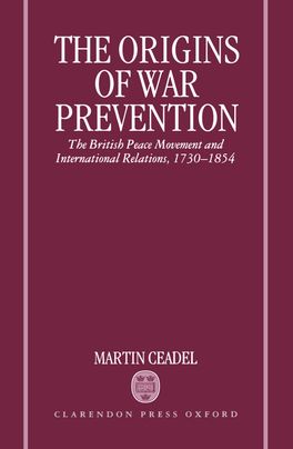 Origins of War Prevention, The