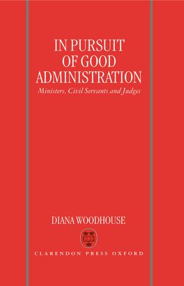 In Pursuit of Good Administration