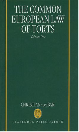 The Common European Law of Torts