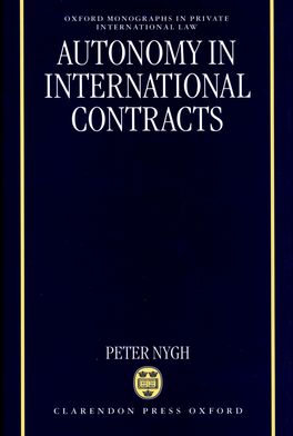 Autonomy in International Contracts
