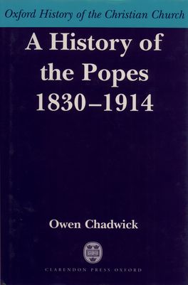 History of the Popes 1830-1914, A