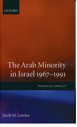 Arab Minority in Israel, 1967-1991, The