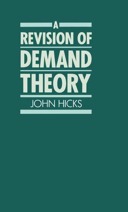 Revision of Demand Theory, A
