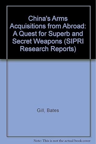 China's Arms Acquisitions from Abroad