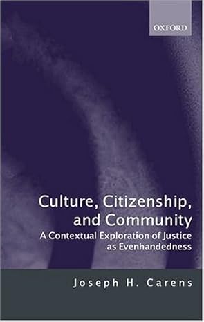 Culture, Citizenship, and Community