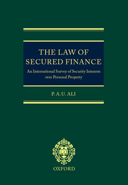 Law of Secured Finance,  The