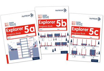 Numicon Number Pattern and Calculating 5 Explorer Progress Books ABC Mixed pack