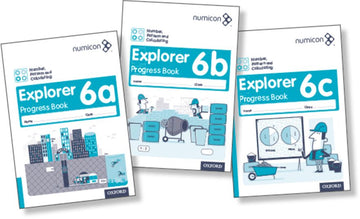 Numicon Number, Pattern and Calculating 6 Explorer Progress Books ABC Mixed Pack