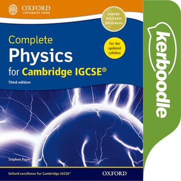 Complete Physics for Cambridge IGCSE Kerboodle: Online Practice and Assessment