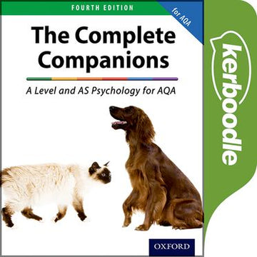 The Complete Companions: A Level and AS Psychology for AQA Kerboodle