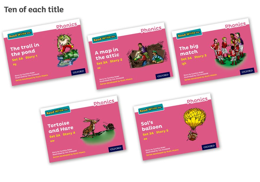 Read Write Inc Phonics: Pink Set 3A Storybook Pack of 50
