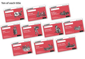 Read Write Inc Phonics: Black and White Red Ditty Books Pack of 100