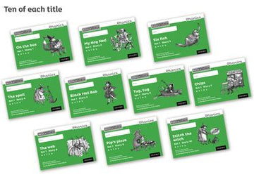Read Write Inc Phonics: Black and White Green Set 1 Storybooks Pack of 100