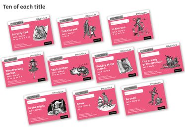 Read Write Inc Phonics: Black and White Pink Set 3 Storybooks Pack of 100