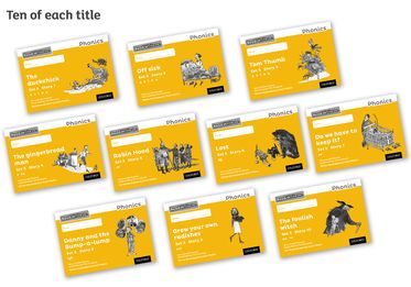 Read Write Inc Phonics: Black and White Yellow Set 5 Storybooks Pack of 100