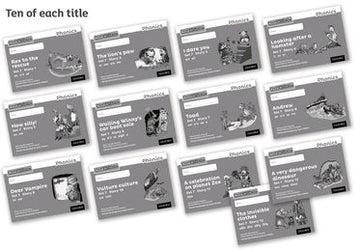 Read Write Inc Phonics: Black and White Grey Set 7 Storybooks Pack of 130