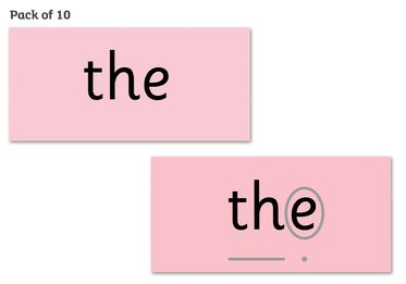 Read Write Inc Phonics: Red Word Cards Pack of 10