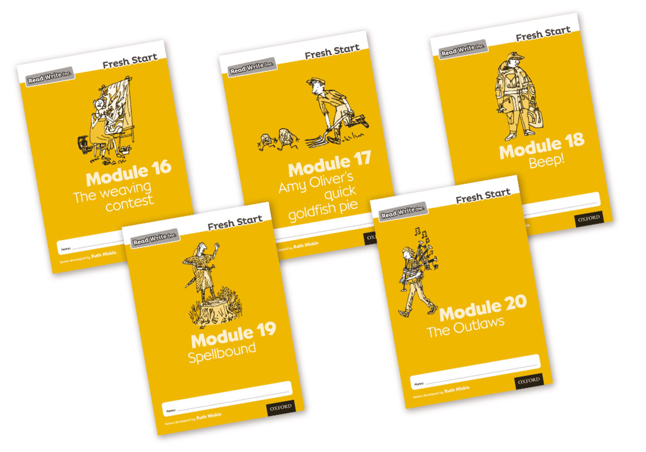 Read Write Inc Fresh Start Modules 16-20 Pack of 5