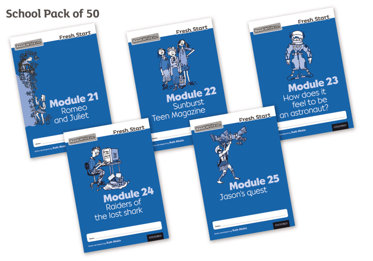 Read Write Inc Fresh Start Modules 21-25 Pack of 50