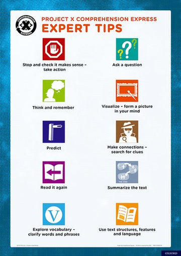 Project X Comprehension Express Expert Tip Poster