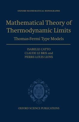 Mathematical Theory of Thermodynamic Limits